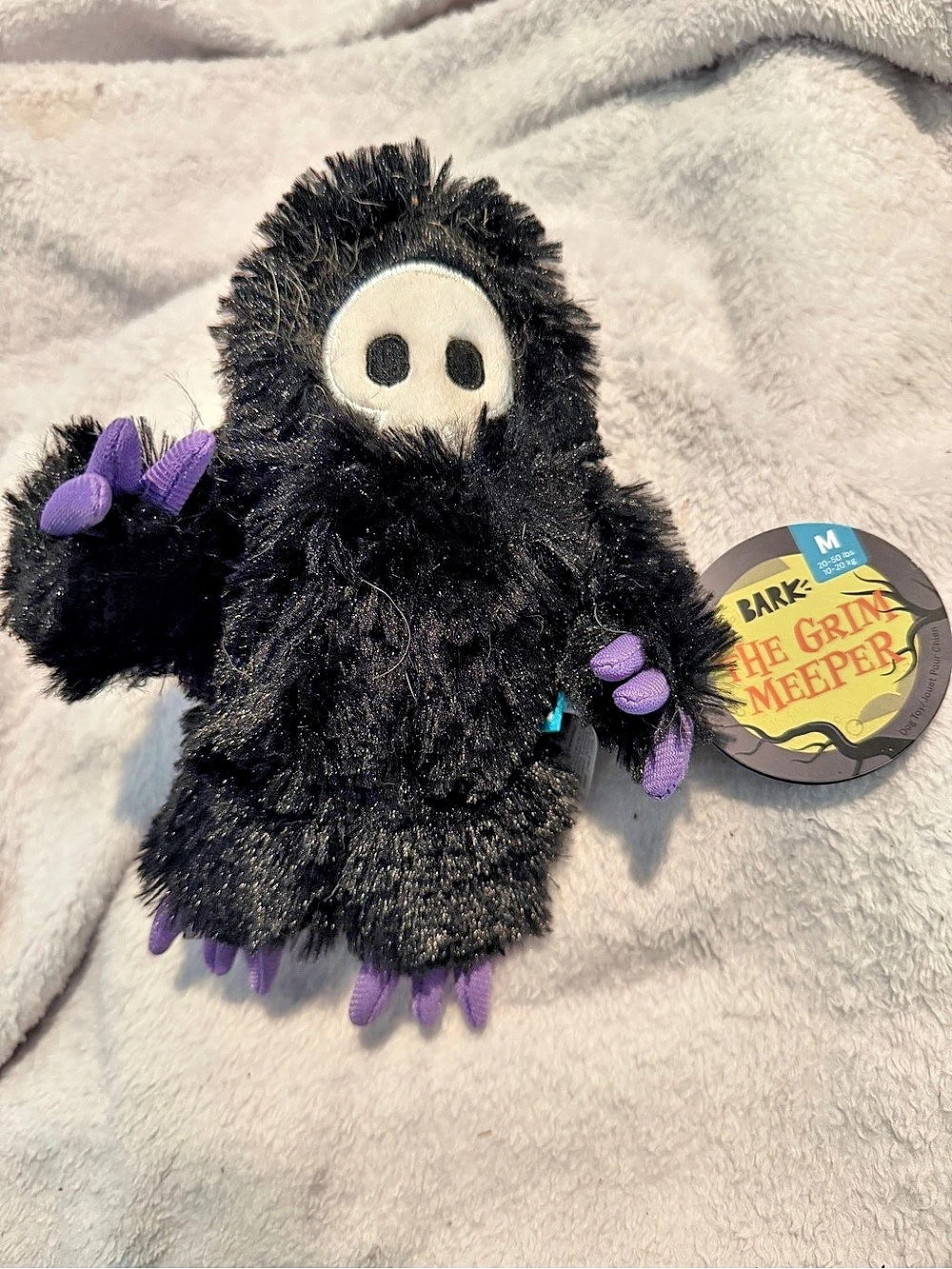 BARK The Grim Meeper Black & Purple Plush Toy NWT